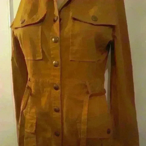 Fashion nova Cargo orangey brown sexy party, office Casual dress  S M - Picture 3 of 8